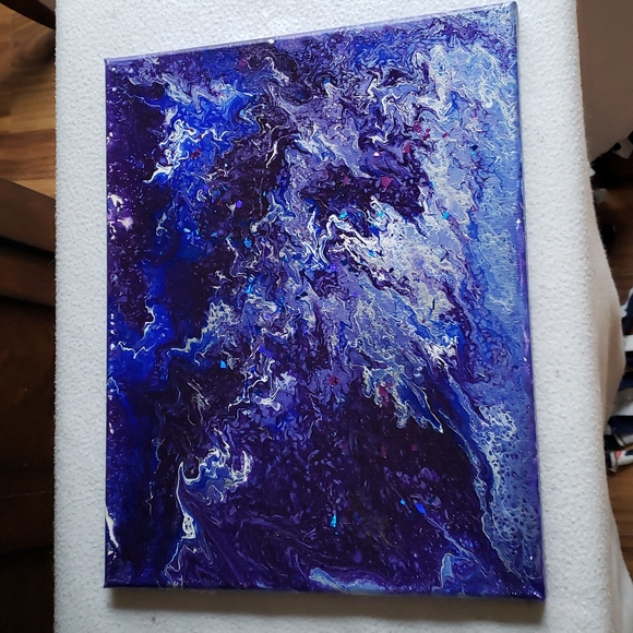 Other - 2X HOST PICK. 11x14 Abstract Acrylic Painting "The Perfect Storm" on canvas